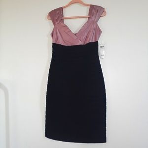 LONDON TIMES NWT Black & Orchid Cocktail dress size 6